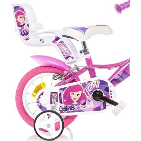 Bicicleta copii 3-5 ani, 12 inch, Fairy Roz, Dino Bikes DB124RSN09FY - poza 3