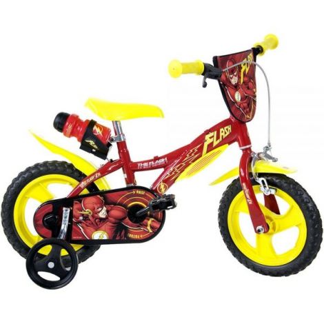 Bicicleta copii 3-5 ani, 12 inch, Flash, Dino Bikes DB612LFH - poza 1