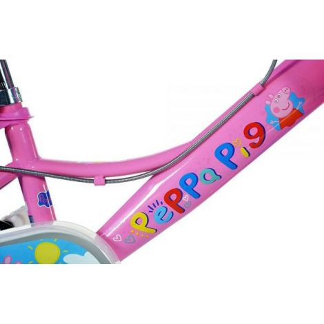 Bicicleta copii 3-5 ani, 12 inch, Peppa Pig, Dino Bikes DB124RLPGS - poza 4