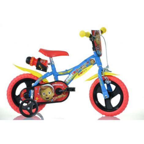 Bicicleta copii 3-5 ani, 12 inch, Pinocchio, Dino Bikes DN612LPN