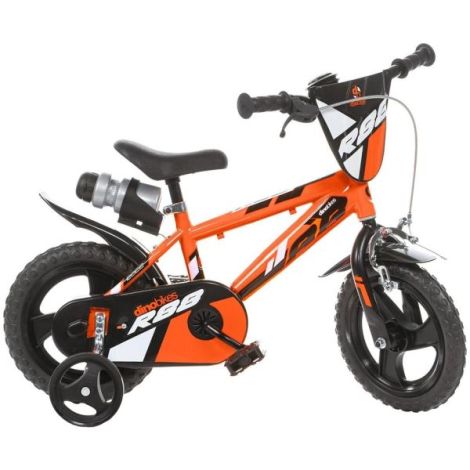Bicicleta copii 3-5 ani, 12 inch, Portocaliu, Dino Bikes DB412UL26R88 - poza 1