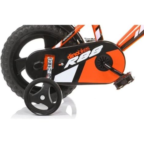 Bicicleta copii 3-5 ani, 12 inch, Portocaliu, Dino Bikes DB412UL26R88 - poza 3