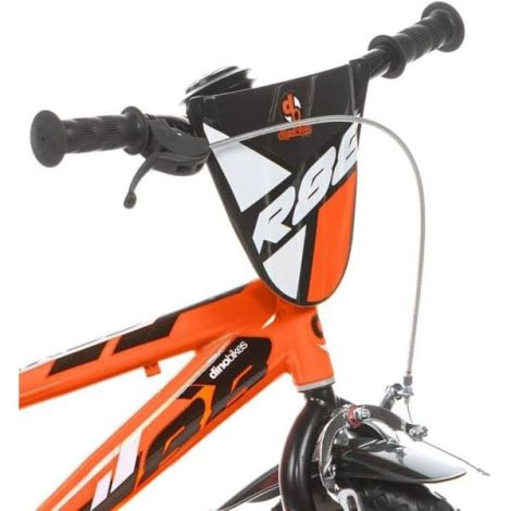 Bicicleta copii 3-5 ani, 12 inch, Portocaliu, Dino Bikes DB412UL26R88 - poza 4
