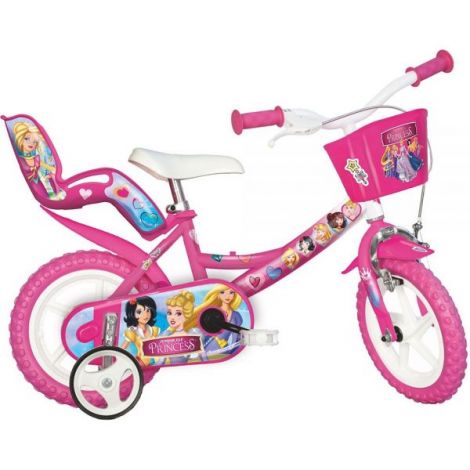Bicicleta copii 3-5 ani, 12 inch, Princess, Dino Bikes DB124RLPRI - poza 1