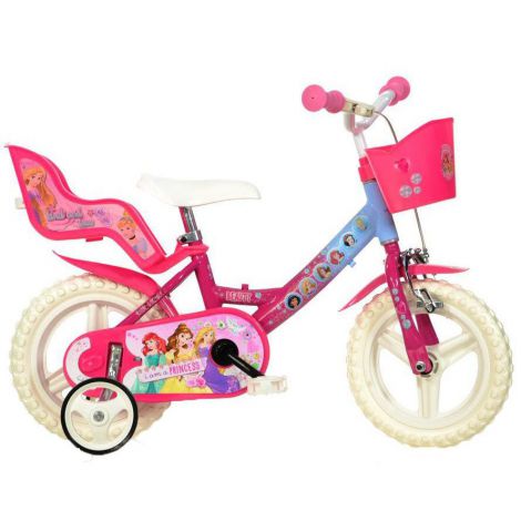 Bicicleta copii 3-5 ani, 12 inch, Princess , Dino Bikes DN124RLPSS