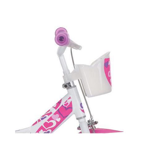 Bicicleta copii 3-5 ani, 12 inch, Rln Inimioare, Dino Bikes DB124 RLN05LH - poza 2