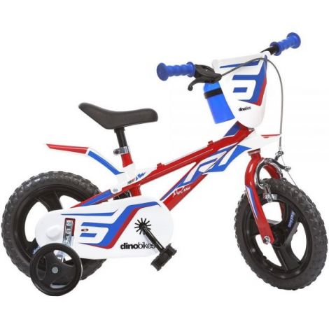 Bicicleta copii 3-5 ani, 12 inch, Rosu, Dino Bikes DB812L06RE - poza 1