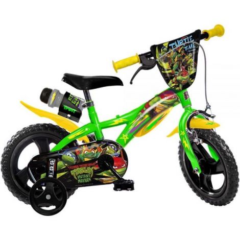 Bicicleta copii 3-5 ani, 12 inch, Testoasele Ninja, Dino Bikes DB612LMNT - poza 1