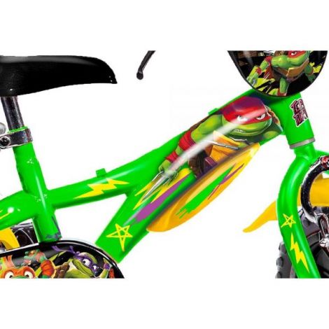 Bicicleta copii 3-5 ani, 12 inch, Testoasele Ninja, Dino Bikes DB612LMNT - poza 4