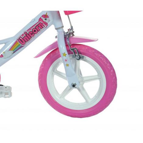 Bicicleta copii 3-5 ani, 12 inch, Unicorn, Dino Bikes 124RLUN - poza 5