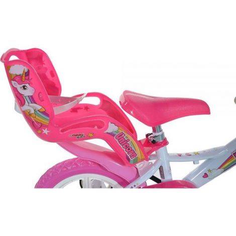 Bicicleta copii 3-5 ani, 12 inch, Unicorn, Dino Bikes DB124RLUN - poza 4