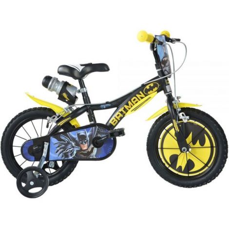 Bicicleta copii 3-5 ani, 14 inch, Batman, Dino Bikes DB614BT - poza 1