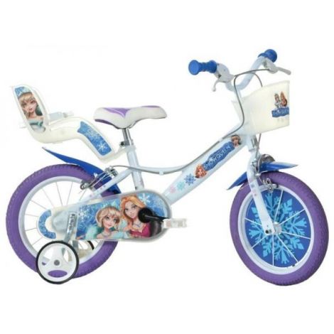 Bicicleta copii 3-5 ani, 14 inch, Craiasa Zapezii, Dino Bikes DB144RSQ