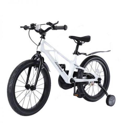 Bicicleta copii 3-5 ani, 14 inch, Lamborghini Cadru Magneziu Alba, Mesuca LBK00714WHT - poza 1