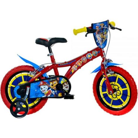 Bicicleta copii 3-5 ani, 14 inch, Paw Patrol, Dino Bikes DB614PW - poza 1