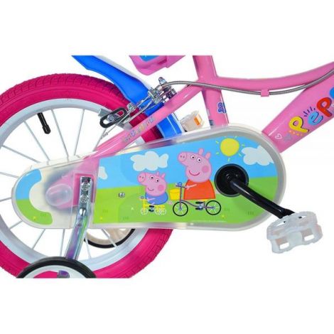 Bicicleta copii 3-5 ani, 14 inch, Peppa Pig, Dino Bikes DB144RPGS - poza 3