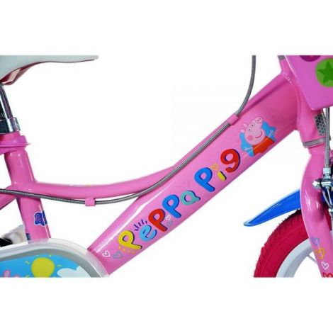 Bicicleta copii 3-5 ani, 14 inch, Peppa Pig, Dino Bikes DB144RPGS - poza 4