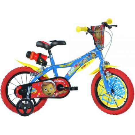 Bicicleta copii 3-5 ani, 14 inch, Pinocchio, Dino Bikes DB614PN - poza 1