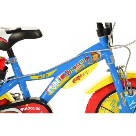 Bicicleta copii 3-5 ani, 14 inch, Pinocchio, Dino Bikes DB614PN - poza 2