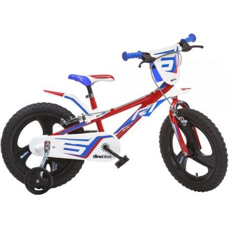 Bicicleta copii 3-5 ani, 14 inch, Rosu, Dino Bikes DB814L06RE - poza 1