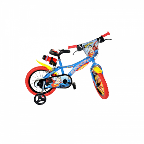 Bicicleta copii 3-5 ani, 14 inch, Superman, Dino Bikes DB614SM - poza 1