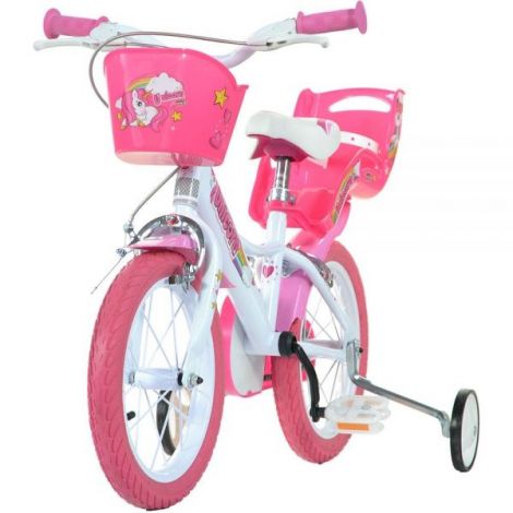Bicicleta copii 3-5 ani, 14 inch, Unicorn, Dino Bikes DB144RUN - poza 5
