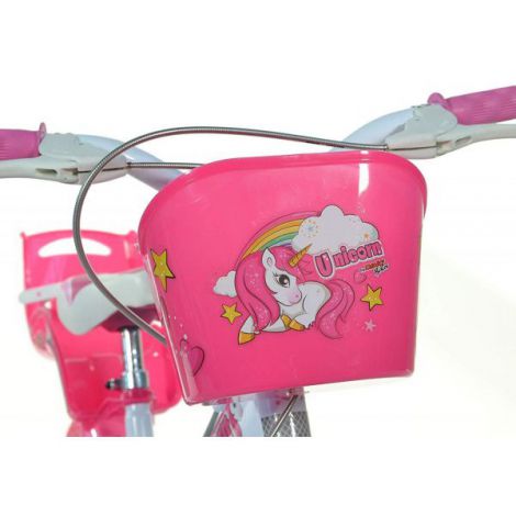 Bicicleta copii 3-5 ani, 14 inch, Unicorn, Dino Bikes DB144RUN - poza 4
