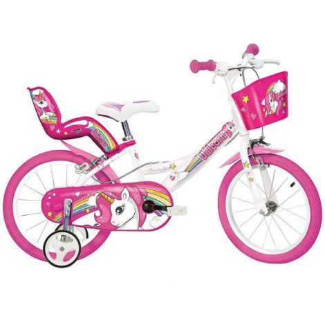 Bicicleta copii 3-5 ani, 14 inch, Unicorn , Dino Bikes DN 144RUN - poza 1