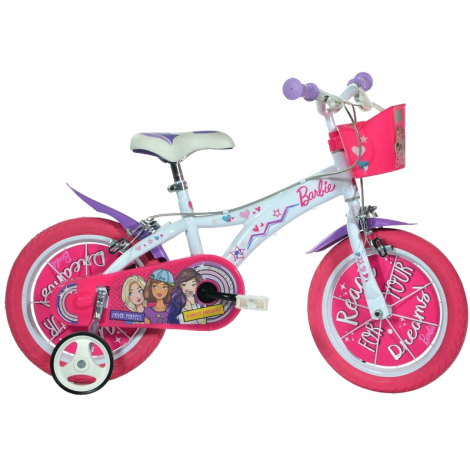 Bicicleta copii 4-6 ani, 16 inch, Barbie, Dino Bikes DN616GBA - poza 1