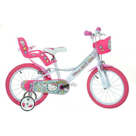 Bicicleta copii 4-6 ani, 16 inch, Hello Kitty, Dino Bikes DB164RHK2 - poza 1
