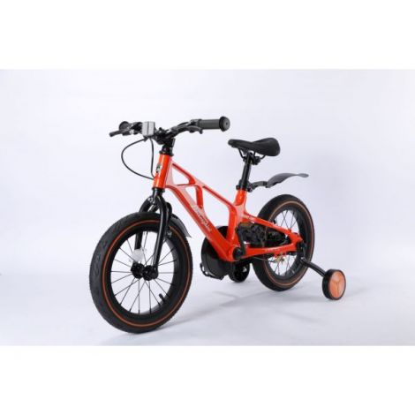 Bicicleta copii 4-6 ani, 16 inch, Lamborghini Cadru Magneziu Portocalie, Mesuca LBK00716ORG - poza 2