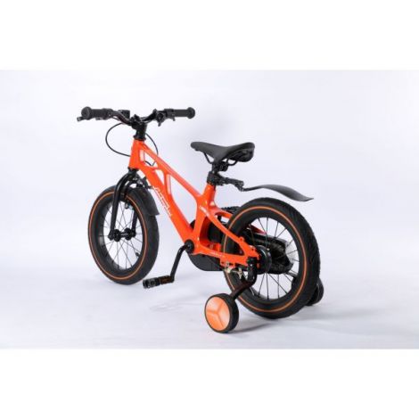 Bicicleta copii 4-6 ani, 16 inch, Lamborghini Cadru Magneziu Portocalie, Mesuca LBK00716ORG - poza 4