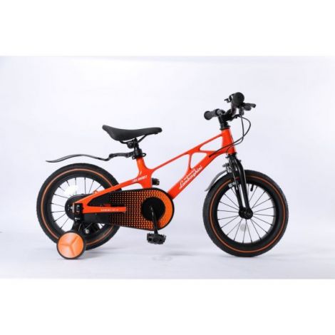 Bicicleta copii 4-6 ani, 16 inch, Lamborghini Cadru Magneziu Portocalie, Mesuca LBK00716ORG - poza 5