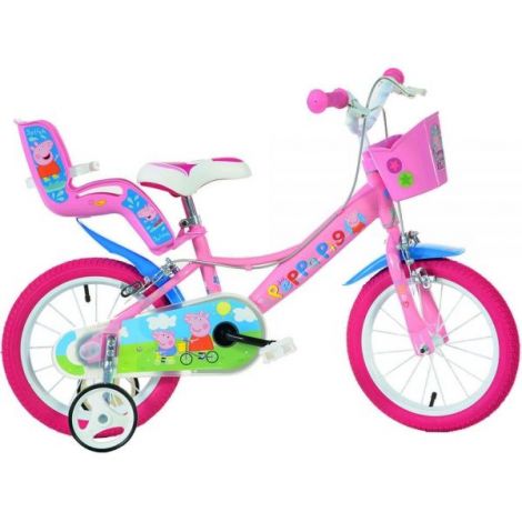 Bicicleta copii 4-6 ani, 16 inch, Peppa Pig, Dino Bikes DB164RPGS - poza 1