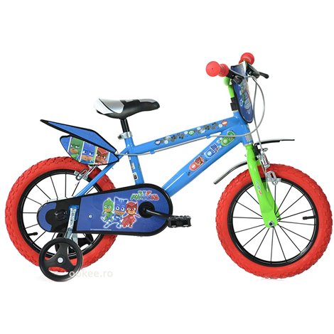 Bicicleta copii 4-6 ani, 16 inch, Pj Masks, Dino Bikes DN416UPJ - poza 1