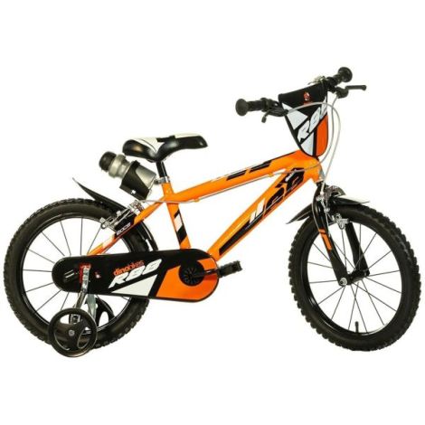 Bicicleta copii 4-6 ani, 16 inch, Portocaliu, Dino Bikes DB416U26R88 - poza 1