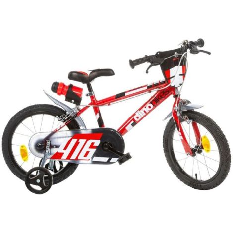 Bicicleta copii 4-6 ani, 16 inch, Rosu, Dino Bikes DB416US06 - poza 1