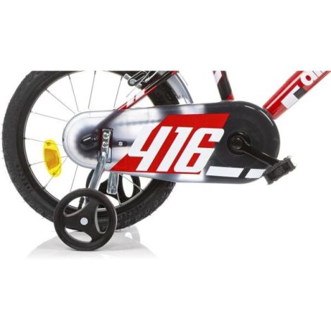 Bicicleta copii 4-6 ani, 16 inch, Rosu, Dino Bikes DB416US06 - poza 3