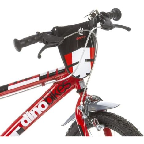 Bicicleta copii 4-6 ani, 16 inch, Rosu, Dino Bikes DB416US06 - poza 4