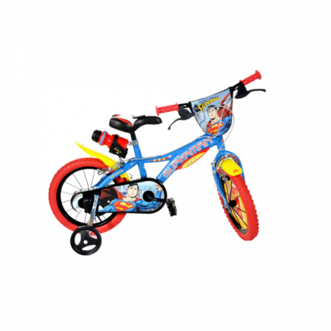 Bicicleta copii 4-6 ani, 16 inch, Superman, Dino Bikes DB616SM - poza 1