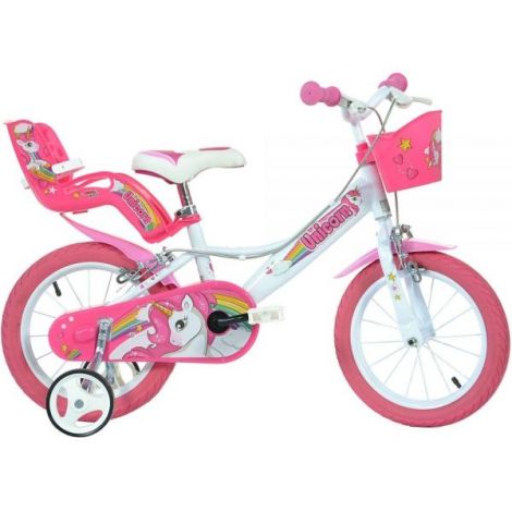 Bicicleta copii 4-6 ani, 16 inch, Unicorn, Dino Bikes DB164RUN - poza 1