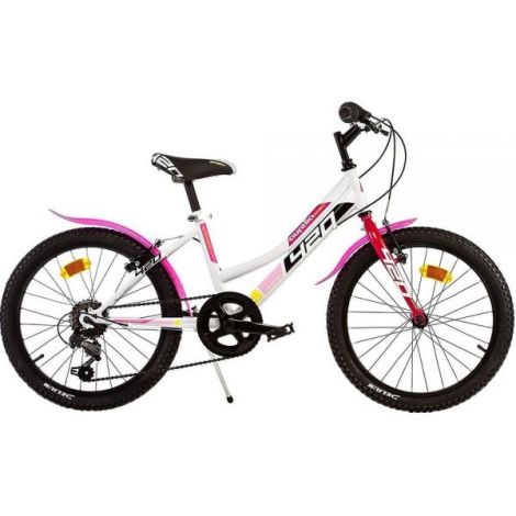 Bicicleta copii 6-9 ani, 20 inch, Mtb Fete Sport Alb, Dino Bikes DB420D0509WP - poza 1