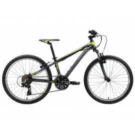 Bicicleta copii 9-12 ani, 24 inch, Spyke Black Sand Pearl Apple Green JewWhite, Silverback S74SB201566B