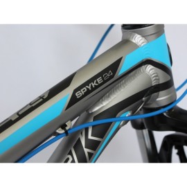 Bicicleta copii 9-12 ani, 24 inch, Spyke Black Sand Pearl Apple Green JewWhite, Silverback S74SB201566B - poza 4
