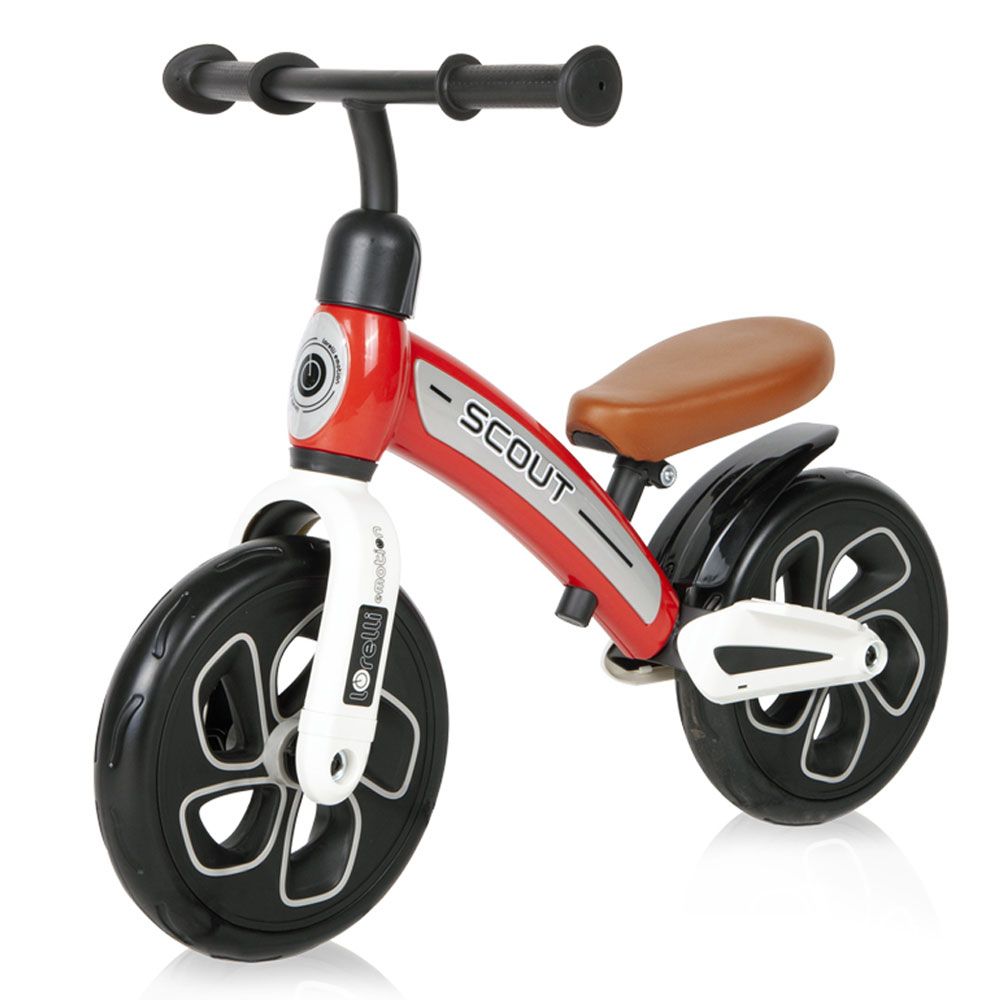 Bicicleta de echilibru fara pedale pentru fete 10 inch Lorelli Scout Rosie - poza 1