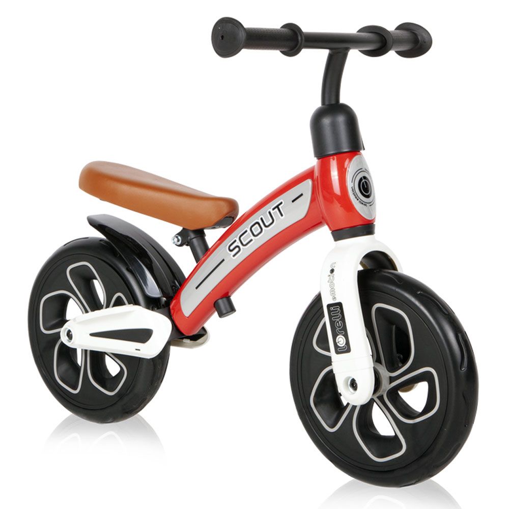 Bicicleta de echilibru fara pedale pentru fete 10 inch Lorelli Scout Rosie - poza 2