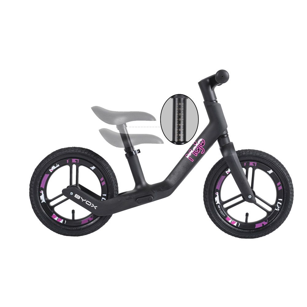 Bicicleta de echilibru fara pedale pentru fete Byox Mojo Roz - poza 2
