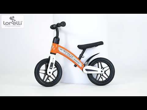 Bicicleta de echilibru fara pedale pentru fete roti cauciuc 10 inch Lorelli Scout Air Rosie - poza 2