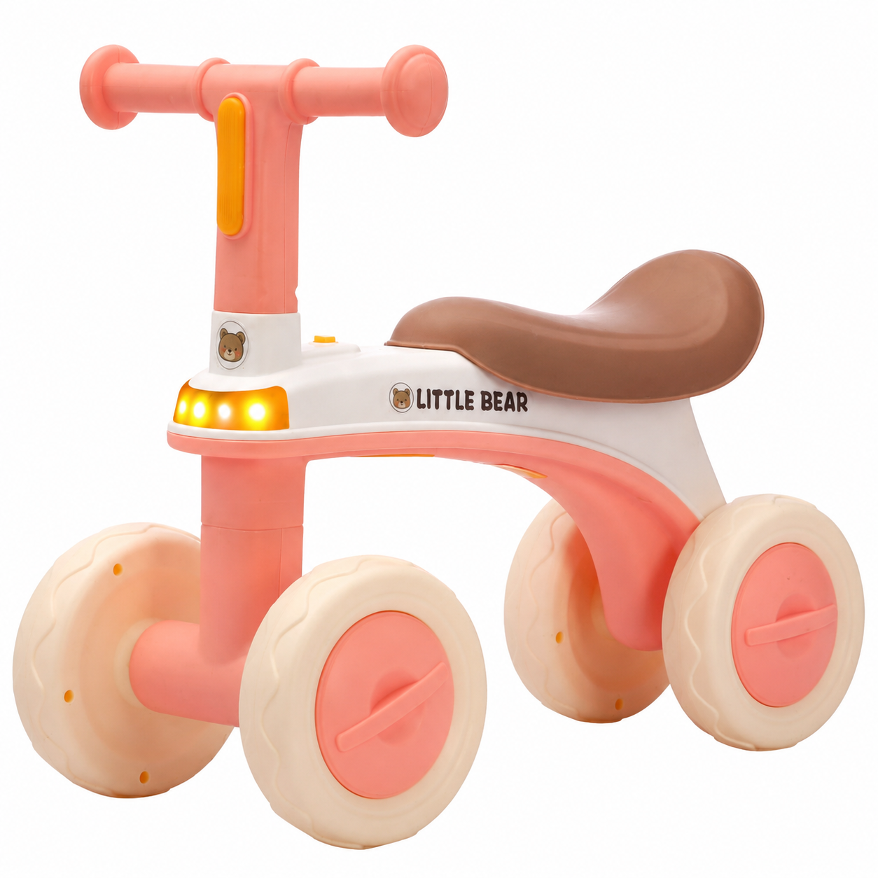 Bicicleta de echilibru Little Bear Ride pentru copii - Roz