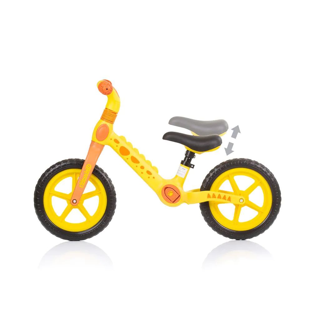 Bicicleta fara pedale Chipolino Balance Dino 2023 Yellow Orange - poza 3